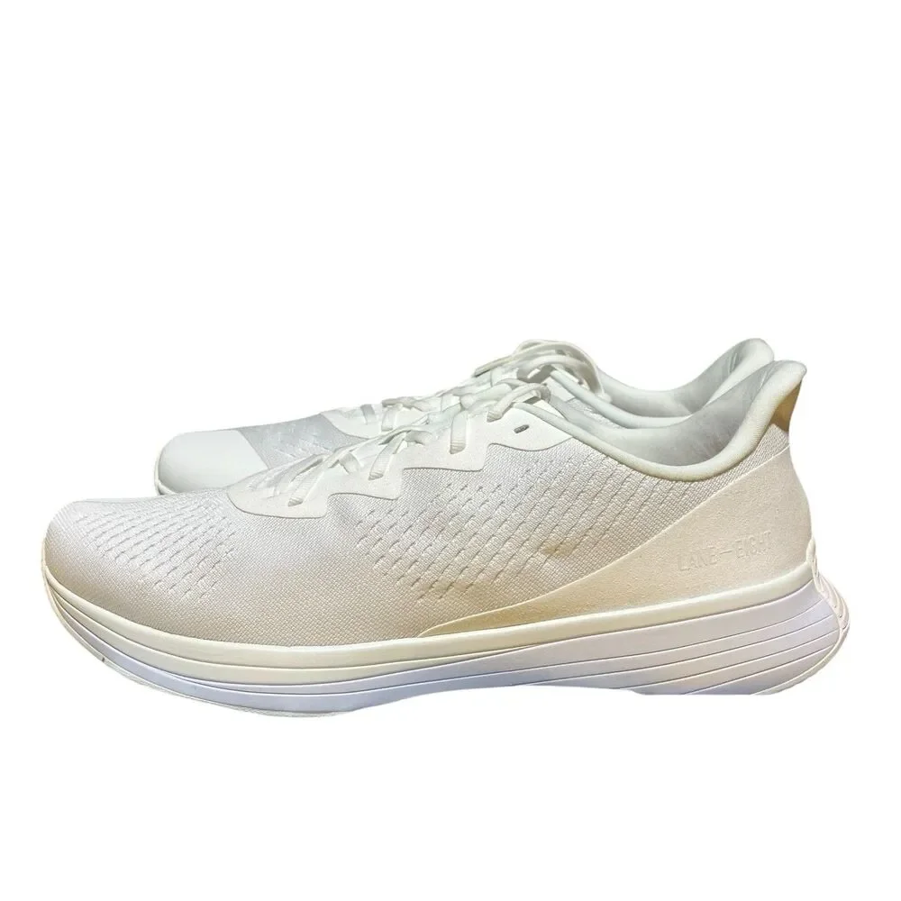 Lane-Eight Sneakers Mens 10.5 White Relay Trainer Athleisure Gym Classic Running